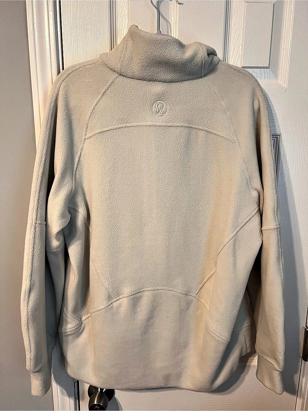 lululemon Scuba Oversized Fleece Funnel-Neck Half-Zip Gray Medium - Picture 2 of 4